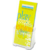 deflect-o 77501 DocuHolder for Countertop or Wall Mount Use 4-3/8""W x 3-1/4""D x 7-3/4""H Clear