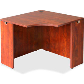 Lorell® Corner Desk - 35.38""W x 35.38""D - Cherry - Essentials Series