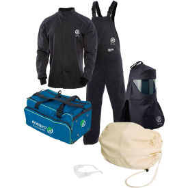 Enespro® ArcGuard® 40 cal Compliance Arc Flash Kit Short Coat & Bib Overall LG No Gloves