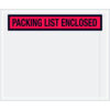 Panel Face Envelopes ""Packing List Enclosed"" Print 12""L x 10""W Red 500/Pack
