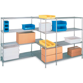Metro® 4 Shelf Brite Wire Shelving Unit Starter 60""W x 24""D x 86""H