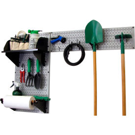 Wall Control Pegboard Garden Tool Board Organizer Gray/Black 48"" X 32"" X 9""