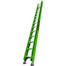 Little Giant° Hyperlite Extension Ladder w/ V-Rung Fiberglass 28' Type IA 300 lb. Capacity