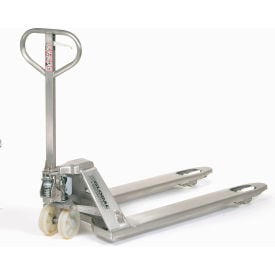 Global Industrial™ Manual Pallet Jack Stainless 4400 lb. Capacity 27""W x 48""L Forks