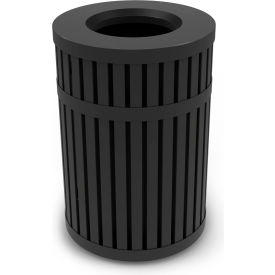 Parkview Trash Can w/Open Top 45 Gallon Black