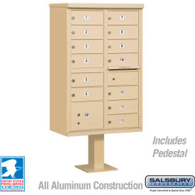 Cluster Box Unit 13 B Size Doors Type IV Sandstone USPS Access