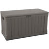 Lifetime 60089 Outdoor Deck Storage Box 116 Gallon Brown