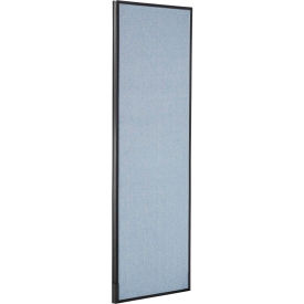 Interion® Office Partition Panel 24-1/4""W x 72""H Blue