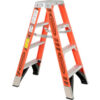Werner 4' Dual Access Fiberglass Step Ladder 375 lb. Cap - T7404
