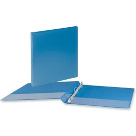 Universal® Slant D-Ring View Binder 3 Rings 1.5"" Cap 11"" x 8.5"" Light Blue