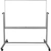 Global Industrial Mobile Reversible Whiteboard With Silver Frame 96""W x 48""H