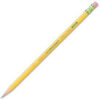 Dixon® Ticonderoga Woodcase H #3 Pencil With Eraser Hard Yellow Barrel Dozen