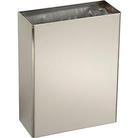 Bobrick® ClassicSeries™ Stainless Steel Wall Mount Trash Can 6-2/5 Gallon