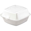 Hinged Lid Foam Food Containers 5-1/2"" x 5-3/8"" x 2-7/8"" - 400 Pack