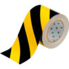 Brady® 104377 ToughStripe Floor Marking Tape Polyester 4""W X 100'L Black/Yellow