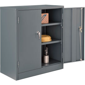 Global Industrial™ Counter Height Cabinet 36""W x 18""D x 42""H Assembled Gray