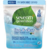Natural Laundry Detergent Packs Powder Unscented 45 Packets/Pack 8/Case