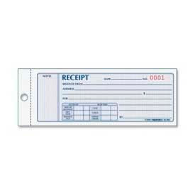 Rediform® Money Receipt Book 3-Part Carbonless 2-3/4"" x 7"" 50 Sets/Book