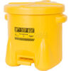 Eagle 10 Gallon Poly Waste Can W/ Foot Lever Yellow - 935FLY