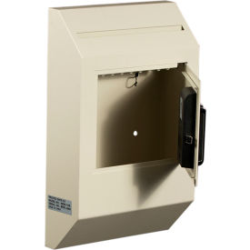 Protex Letter Size Wall Drop Box with Electronic Lock WDB-110E 10"" x 4"" x 16-3/8"" Beige