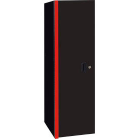 Extreme Tools RX 3 Drawer & 3 Shelf Side Locker 19""W x 25""D x H""61 Black w/Red Trim