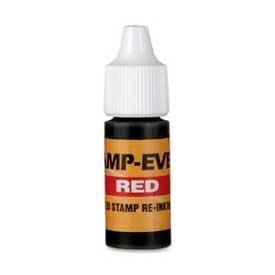 U.S. Stamp & Sign Ink Refill For Pre-Inked Stamp-Ever® Stamps 0.24 fl. oz. Bottle Red