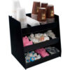 Vertiflex VFC-1515 - Vertical Condiment Organizer 3 Shelves 9 Compartments Black