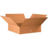 Global Industrial Flat Cardboard Corrugated Boxes 22""L x 22""W x 6""H Kraft