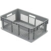 Global Industrial™ Mesh Straight Wall Container 23-3/4""Lx15-3/4""Wx8-1/4""H Gray