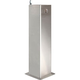 Global Industrial™ Outdoor Pedestal Drinking Fountain Stainless Steel