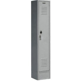 Global Industrial™ Paramount® 1-Tier 1 Door Locker 12""W x 18""D x 78""H Gray Assembled