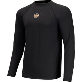 Ergodyne® N-Ferno® 6436 Long Sleeve Lightweight Base Layer Shirt Medium Black