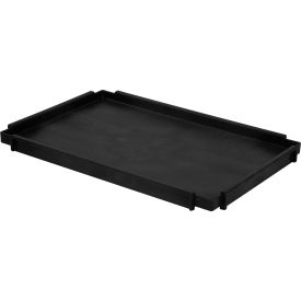 Global Industrial™ Deep Tray Shelf for Utility Cart 36""L x 24""W x 2-1/2""H Black