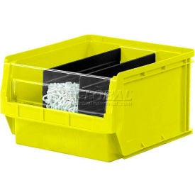 Quantum Plastic Magnum Stacking Bin 12""W x 20""L x 12""H Yellow