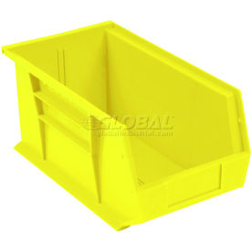 Global Industrial™ Plastic Stack & Hang Bin 8-1/4""W x 18""L x 9""H Yellow