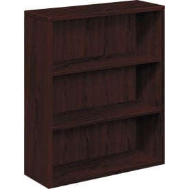 HON® 10500 Series Laminate Bookcase Three-Shelf 36""W x 13-1/8""D x 43-3/8""H Mahogany