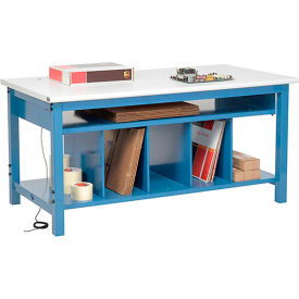 Global Industrial™ Packing Workbench W/Lower Shelf Kit ESD Safety Edge 72""W x 36""D