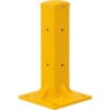 Global Industrial™ Protective Steel Barrier Post For Single Rail 18""H  Yellow