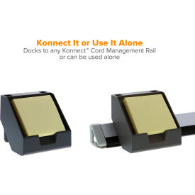 Bostitch Konnect Sticky Note Holder Gray