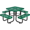 Global Industrial™ 36"" Square Picnic Table Expanded Metal Green