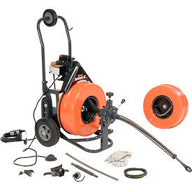 General Wire Speedrooter 92 Sewer Cleaning Machine Includes 2 Cables & Cutter Set