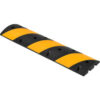 Global Industrial™ Portable Rubber Speed Bump 48""L Black W/ Yellow Stripes