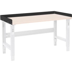 Global Industrial™ Back and End Stops For Workbench Top - 96""W x 30""D x 3""H - Black