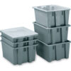 Rubbermaid Palletote Box FG172200GRAY 1.6 Cu. Ft.