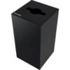 Global Industrial™ Square Recycling Can with Mixed Recycling Lid 32 Gallon Black