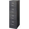 Lorell® 4-Drawer Commercial-Grade Vertical File Cabinet 15""W x 22""D x 52""H Black