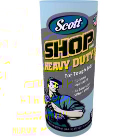Scott Pro Shop Towels 1-Ply Blue 10-2/5"" X 11"" 12 Cans/Case - KIM32992