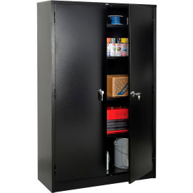 Global Industrial™ Storage Cabinet Turn Handle 48""W x 18""D x 78""H Black Assembled