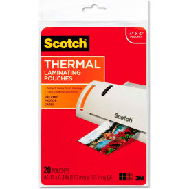 Scotch® Photo Size Thermal Laminating Pouches 5 mil 6 x 4 20/Pack