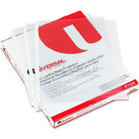 Universal Top-Load Poly Sheet Protectors Heavy Gauge Nonglare Clear 50/Box